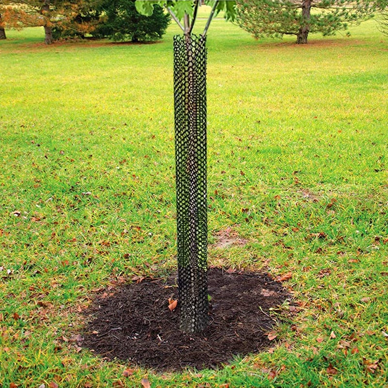 Yowlieu Mesh Tree Trunk Protectors, 10 Pack 40 Inches Tree Bark Protector Guard with Zip Ties Protect Tree from Deer Mowers Trimmers Rodents - Image 4